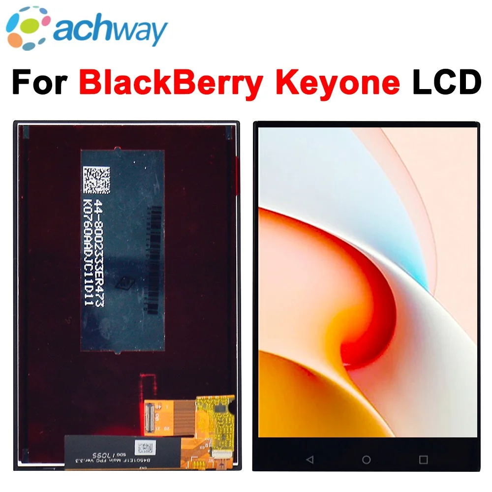 

100% Оригинальный дисплей для 4,5 "BlackBerry Keyone LCD DTEK70, ЖК-дисплей, сенсорный экран, дигитайзер в сборе для BlackBerry Mercury