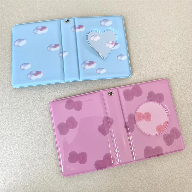 

3 Inch 20 inner pages Photo Album Card Holder Star Photocard Binder Cards Storage Collect Book Ins Plaid Hollow Love Heart Album