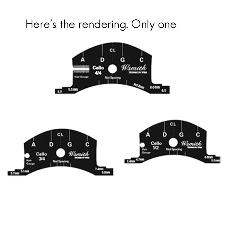 WSMITH TECHNIC от W &amp M виолончель-мосты многофункциональные брифы инструмент для