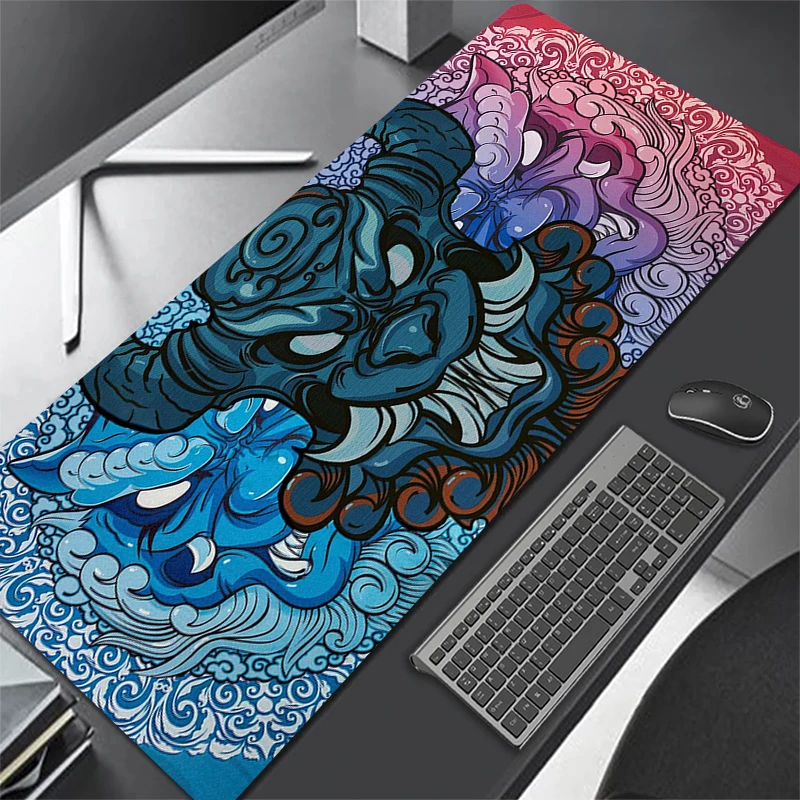 chinese dragon gaming mouse pad game computer large 900x400mm mousepad gamer xl rubber table carpet desk mat for laptop notebook free global shipping