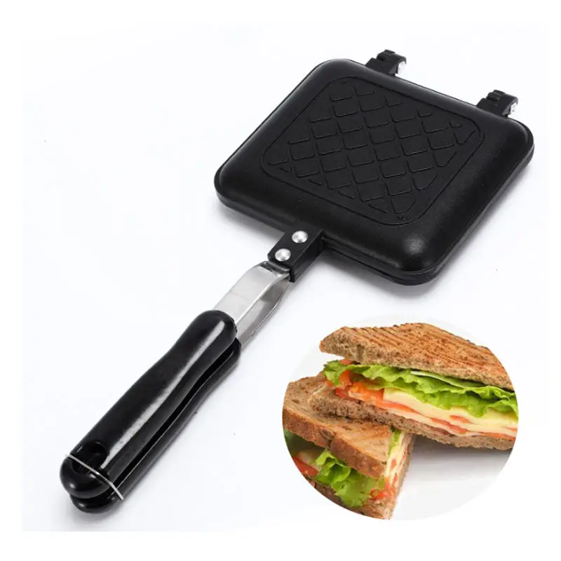 

Sandwich Griddle Breakfast Skillet Pan with Long Handle for Sandwich and Steak