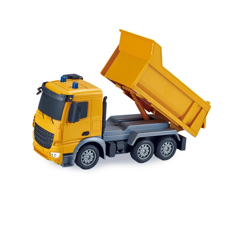 

2.4G 6Ch 1:24 Engineering RC Car Simulation Truck Vehicle Toys RC Dump Truck Children's Gift