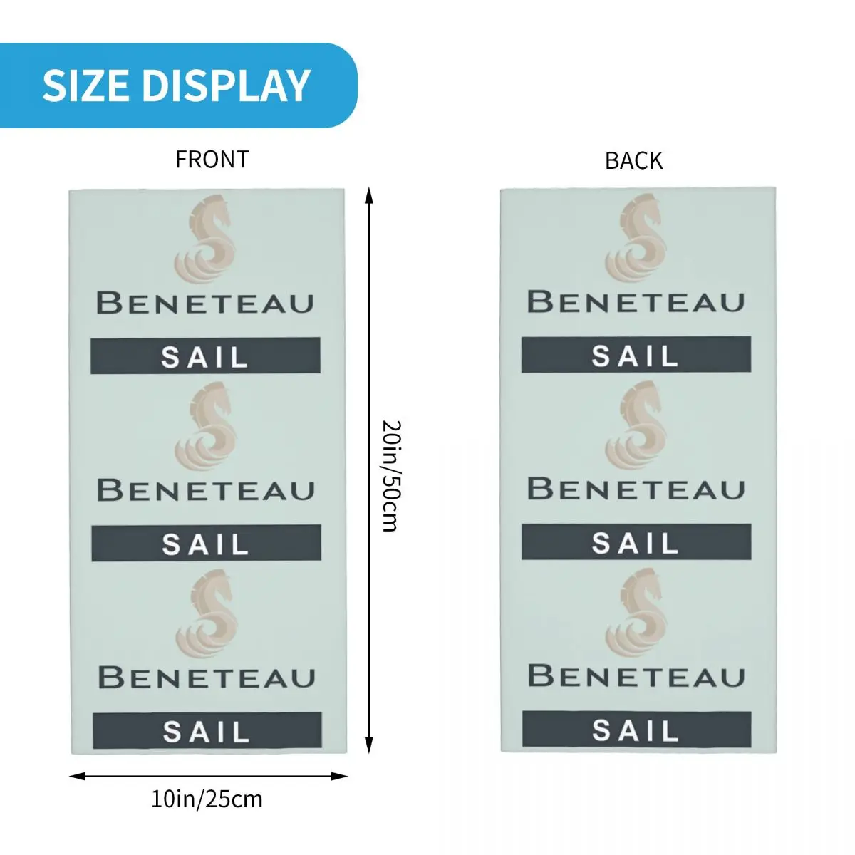 Пользовательские Beneteau парусная лодка яхта бандана зимняя утеплитель для шеи