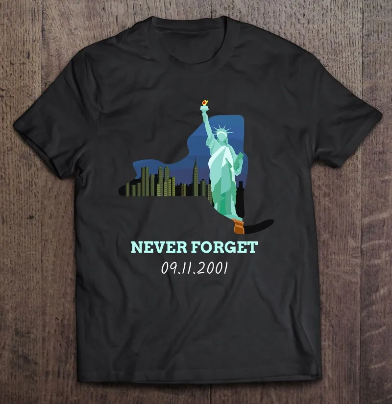 

Футболка мужская с надписью «Never забудьте о 09», 11 дюймов, 2001