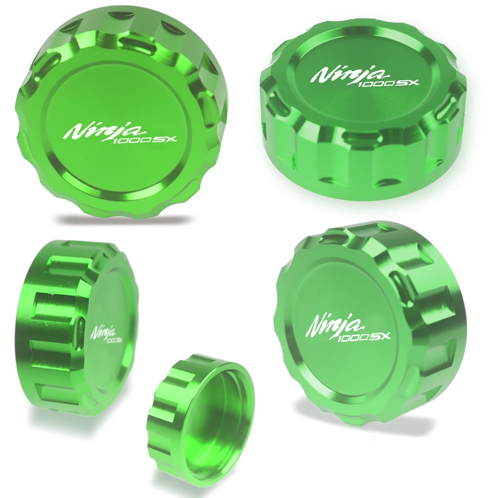 

Для Kawasaki NINJA 1000 SX NINJA1000SX 2020 2021 мотоциклетная алюминиевая передняя + задняя крышка резервуара тормозной жидкости крышка масляного цилиндра