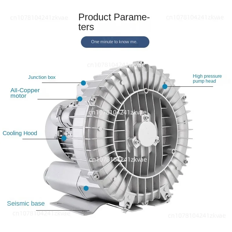 220 В однофазный насос высокого давления круглая воздуходувка воздушный