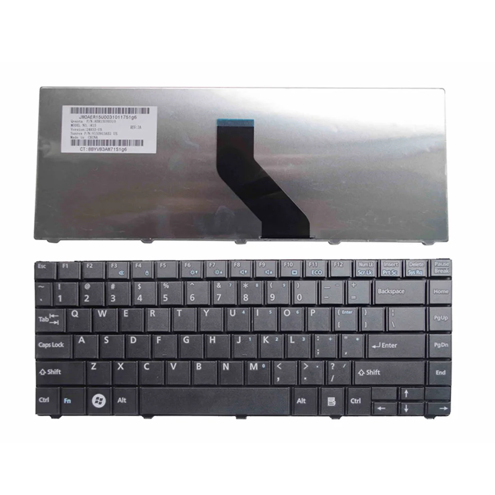 

Клавиатура для ноутбука со встроенной клавиатурой, однотонные мультимедийные клавиши, PS 2 интерфейс, съемная английская сменная клавиатура...