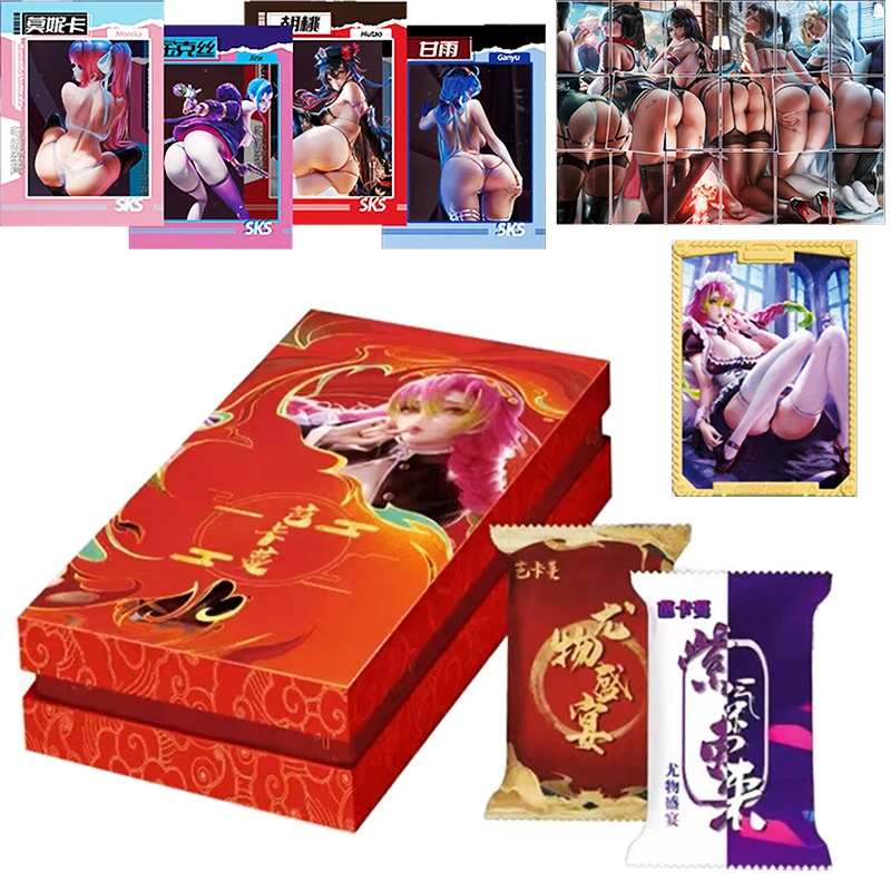 New Goddess Story Collection Cards A Feast of Beauties Anime Girl Swimsuit Bikini Feast Booster Box Doujin Toys And Hobbies Gift