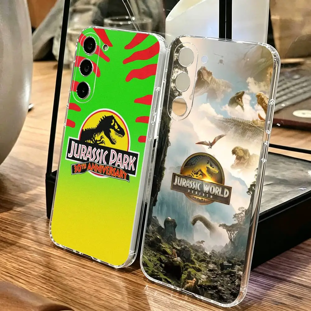 Фото Чехол для телефона J-Jurassic Park Dinosaur World для Samsung A10,12,20,21S,30,31,40,50,51,52,70,71, прозрачный чехол №1