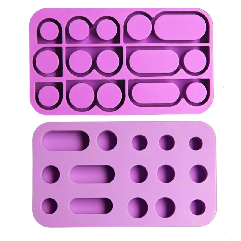

D0LC Jewelry Silicone Mold Set Epoxy Resin Glue Mold Jewelry Decoration Creative Rings DIY Tools Multi-Purpose Craft Supplies