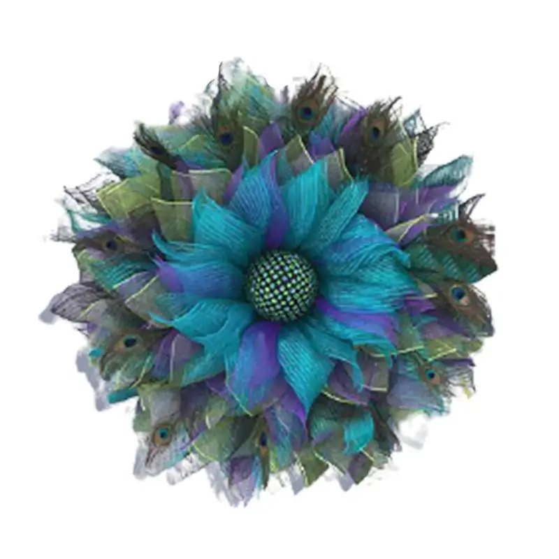 

Счастливый венок на Хэллоуин, павлины, узорная Гирлянда для украшения входной двери, павлины, узорный венок, павлины, узорная гирлянда, Деко...