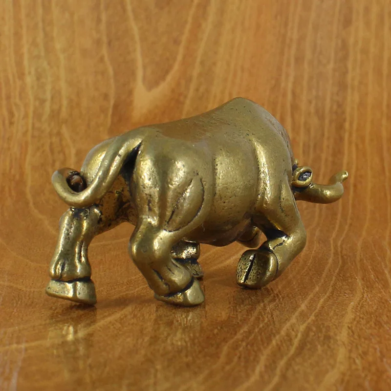 Новинка латунная металлическая фигурка Bullfighting украшение для стола домашний