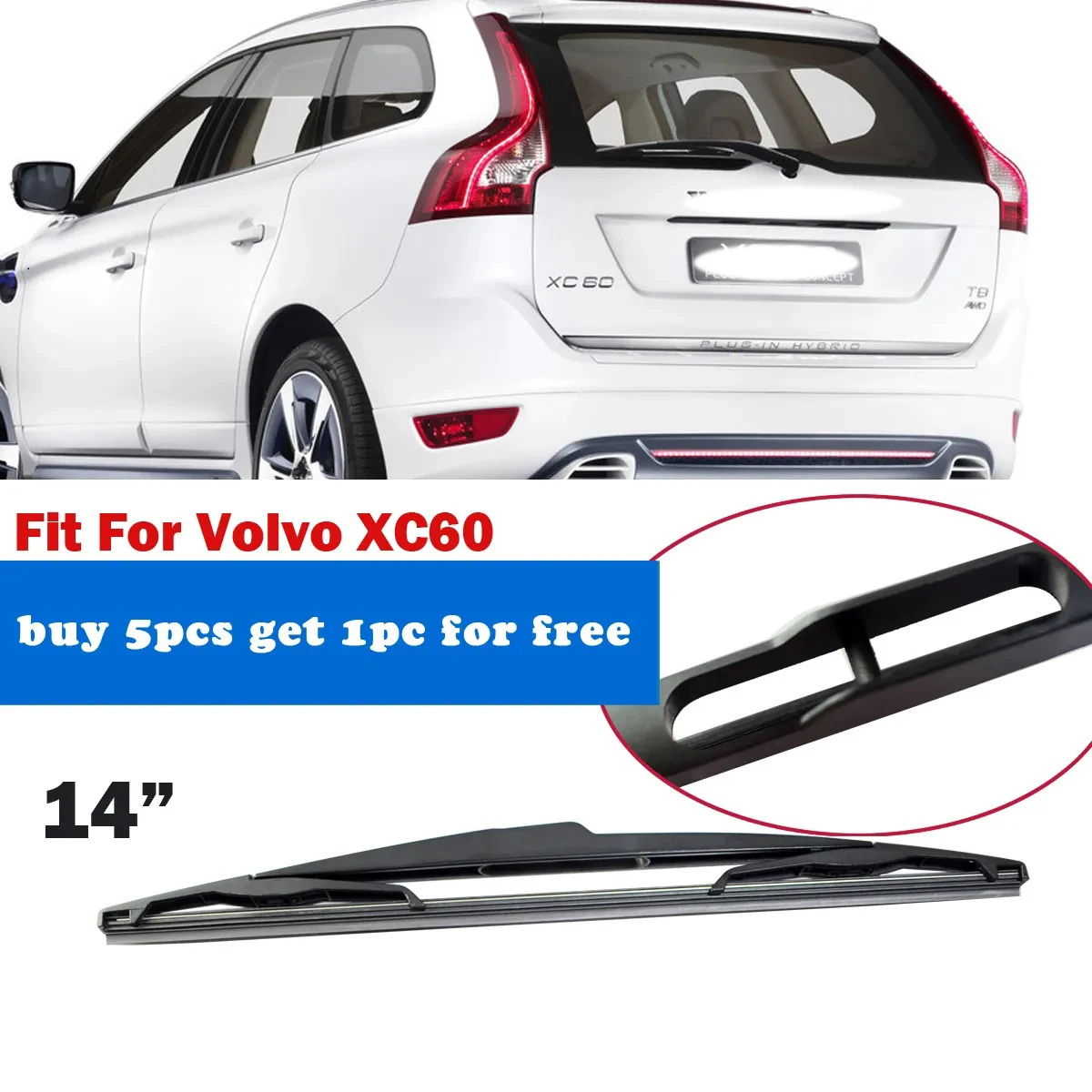 

Лобовое стекло для Volvo XC60, заднее стекло, 14 дюймов, 1 шт.
