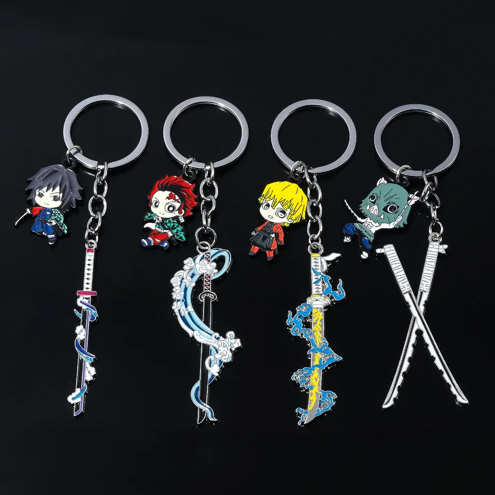 Япония аниме фигурки Танджиро Иносуке Агацума Зенницу меч брелок Камадо для