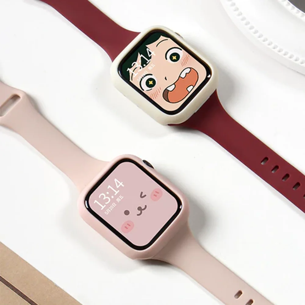 Фото Мягкий силиконовый чехол-бампер для Apple Watch 46/45/44 мм, 42/41/40 мм – совместим с сериями SE/11/10/9/8/7/6, защитный чехол №5