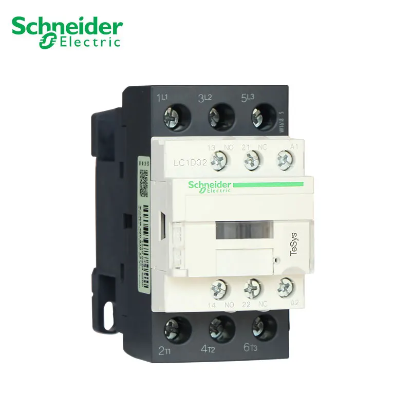 Контактор переменного тока Schneider Electric LC1D32 3P 32A LC1D32M7C LC1D32CC7C LC1D32B7C LC1D32E7C LC1D32F7C LC1D32Q7C