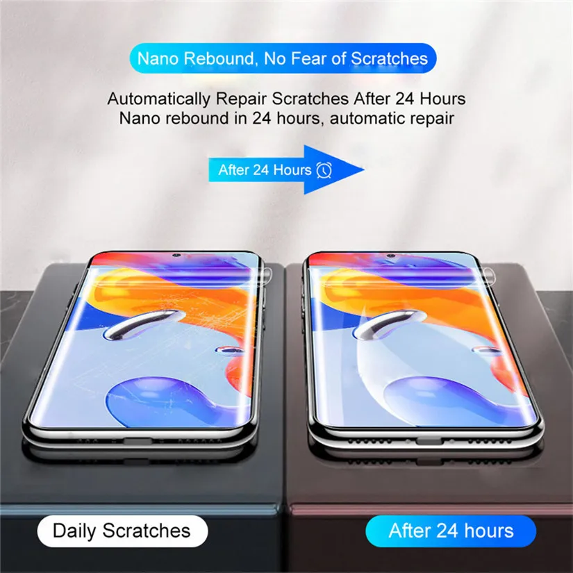 Redmi Note 11 Pro 5g Hydrogel Film+Camera Film For Xiaomi 12T Redmi Note 12 Pro 11S Screen Protector Film Xiaomi 12 11 Lite 5G NE 11T Pro Soft Film Redmi Note 12 11 Pro Plus 5g Not Glass