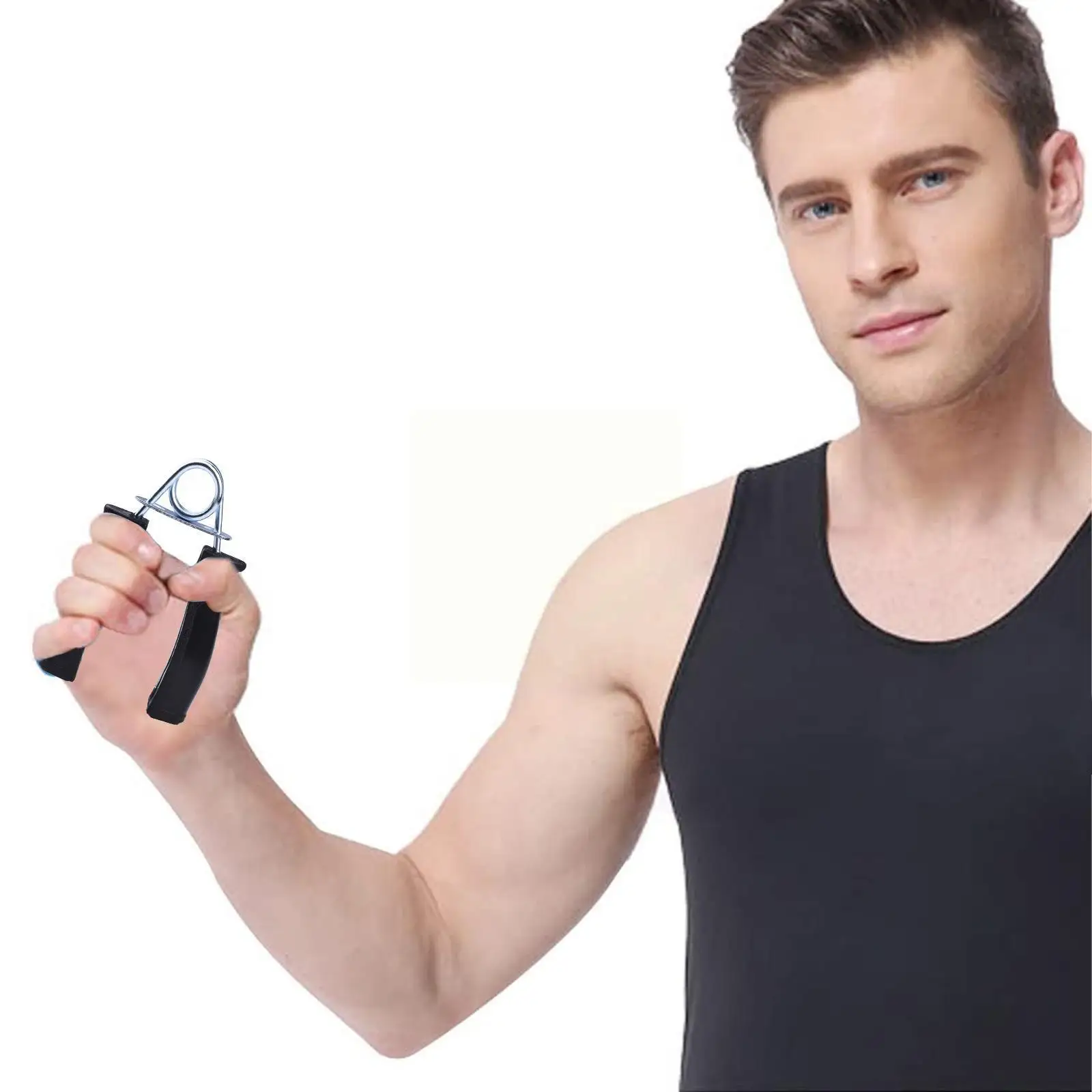 

12cm Hand Gripper Non-slip Strengthener Forearm Exerciser Training Fitness Strength Increase Wrist Pair Wrist Expander D7n7