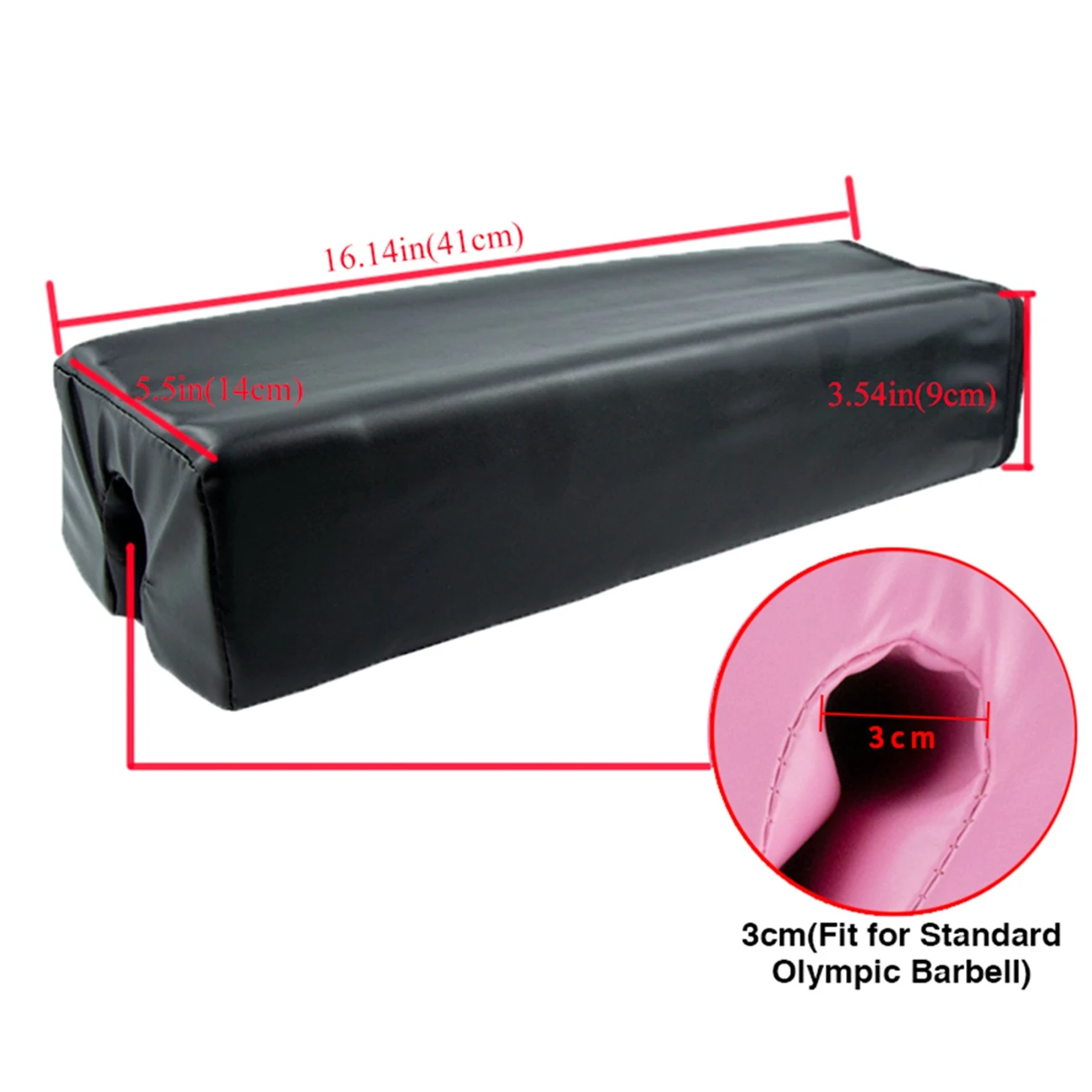 Штанга-тренажер черная для поддержки бедер и шеи