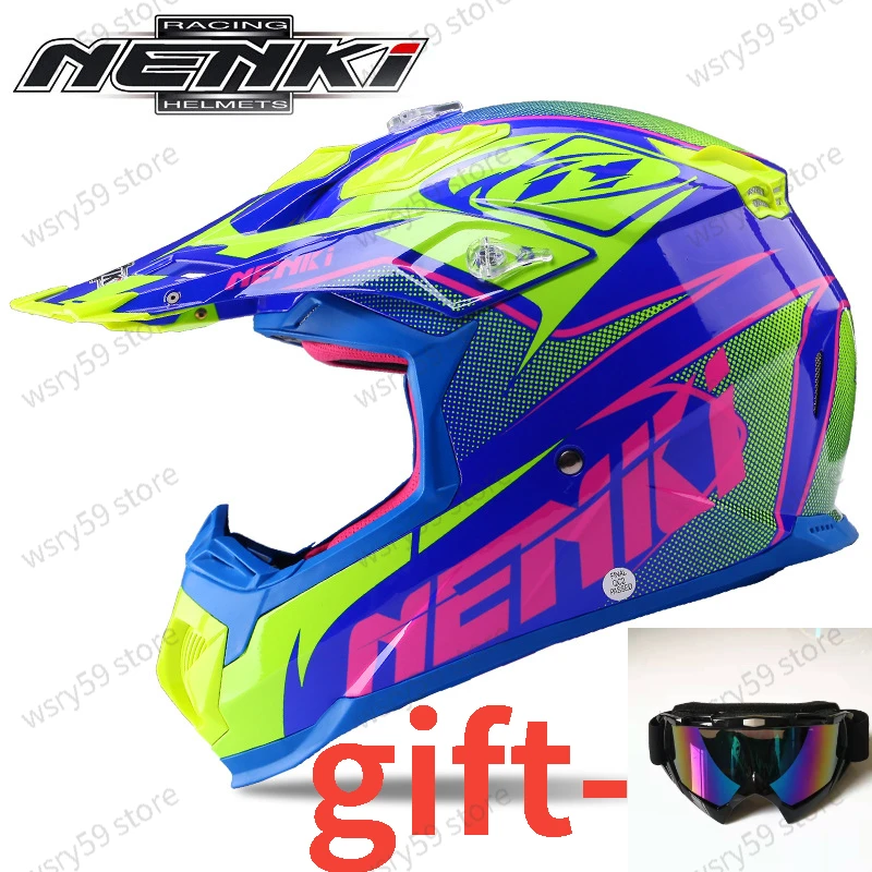 

NENKI Motocross MX Helmet Motorcycle Enduro Off-Road Helmets Motorbike Dirt Bike ATV BMX Downhill DH MTB Rally Racing Moto Casco