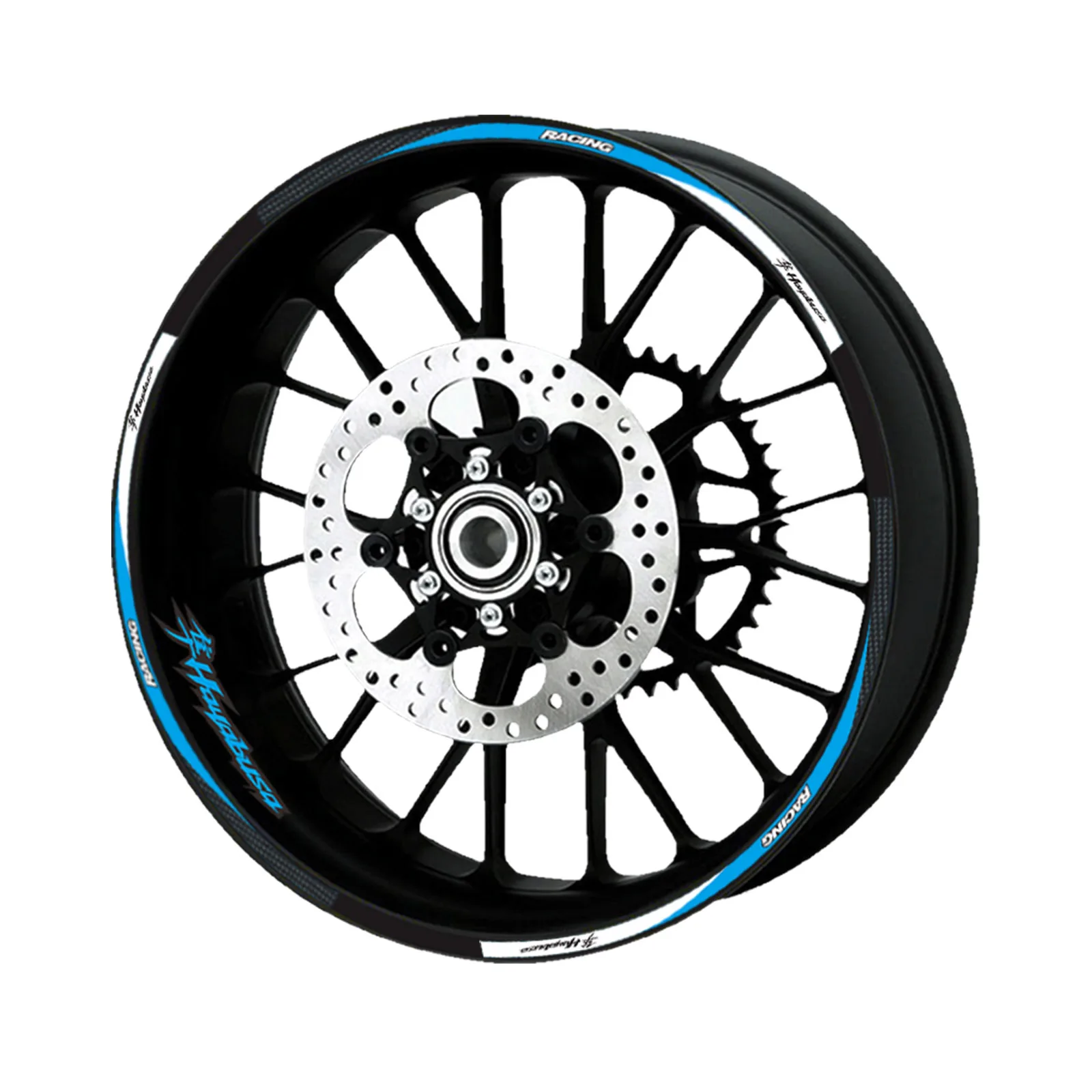 Высококачественная наклейка на колесо мотоцикла Светоотражающая велосипед