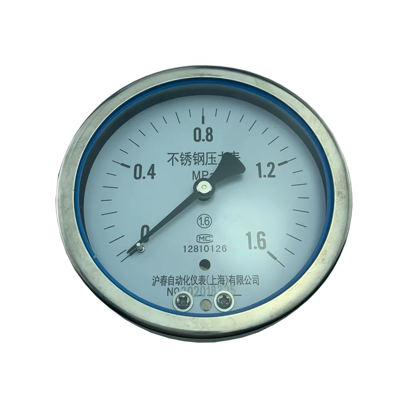 Высокотемпературный котел бак для хранения газа осевой манометр из нержавеющей