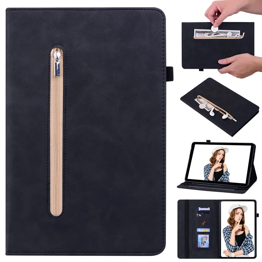 

For iPad Air 5 10.9 2022 A2591 Case For iPad Air 4 10.9 2020 A2072 A2316 A2324 A2325 Case Leather Wallet Zipper Tablet Funda