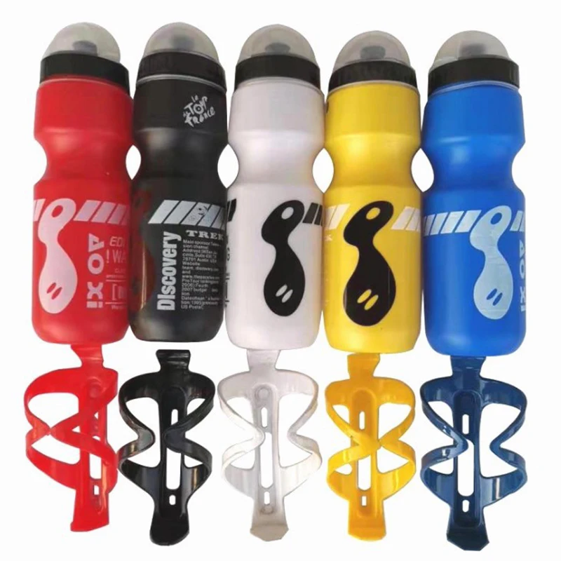 

750ML Water Bottle With Bicycle Flask Holder MTB Mountain Bike Bottle Holder Ultralight Water Bottle Cage Bike Accessories