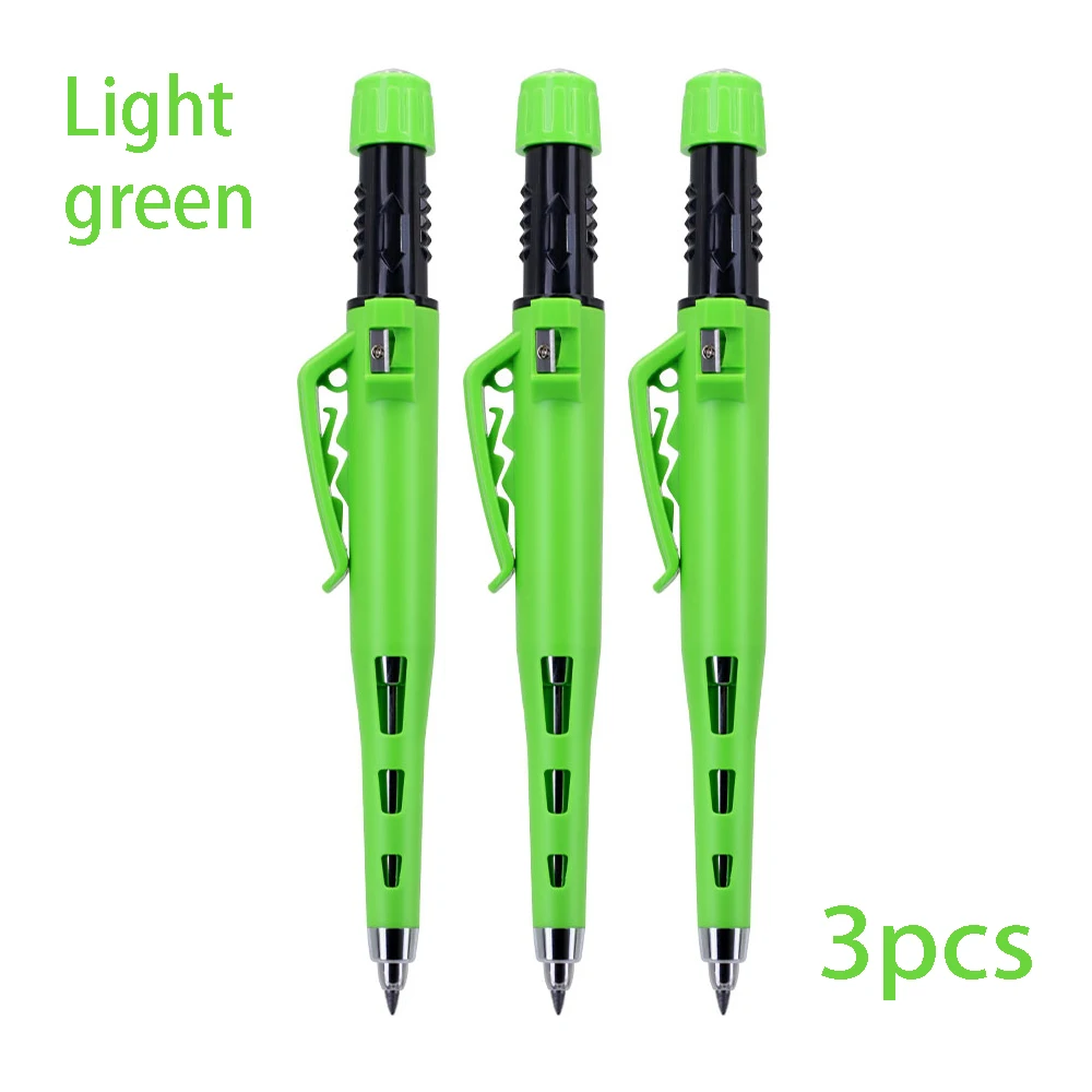 

Разноцветный деревообрабатывающий механический карандаш 2,8 мм с оболочкой, встроенная точилка для карандашей, длинный карандаш для маркировки глубоких отверстий