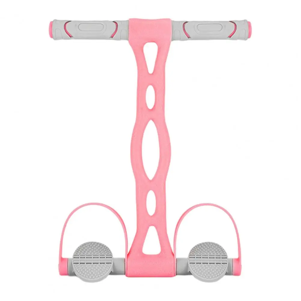 

Convenient Pedal Puller Tension Rope Tummy Trimmer Lightweight Abdominal Exercise Band Non-slip Handle Household Supplies