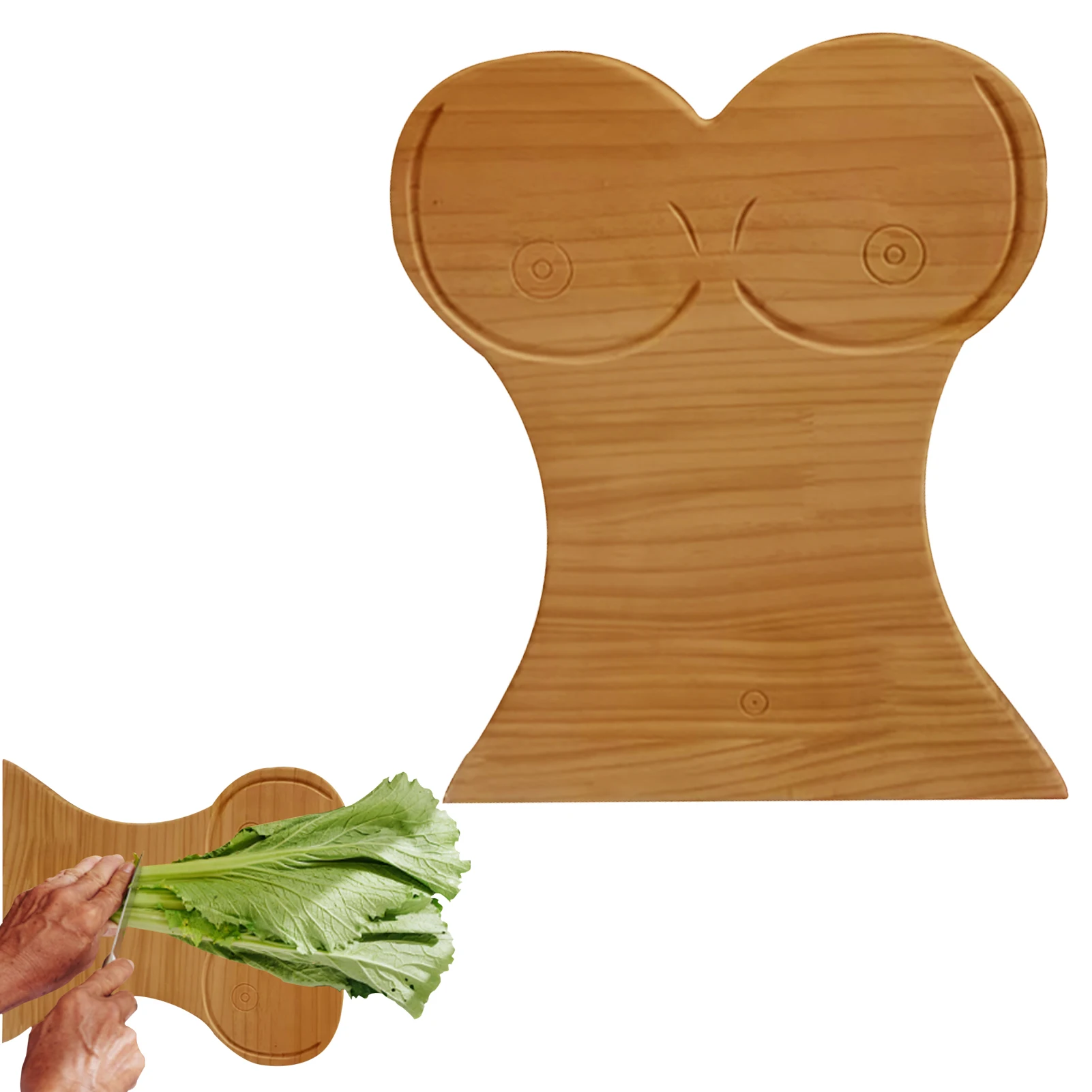 

High-quality Natural Wood Cutting Board Practical Double-Sided Wooden Cutting Board For Bread Steaks