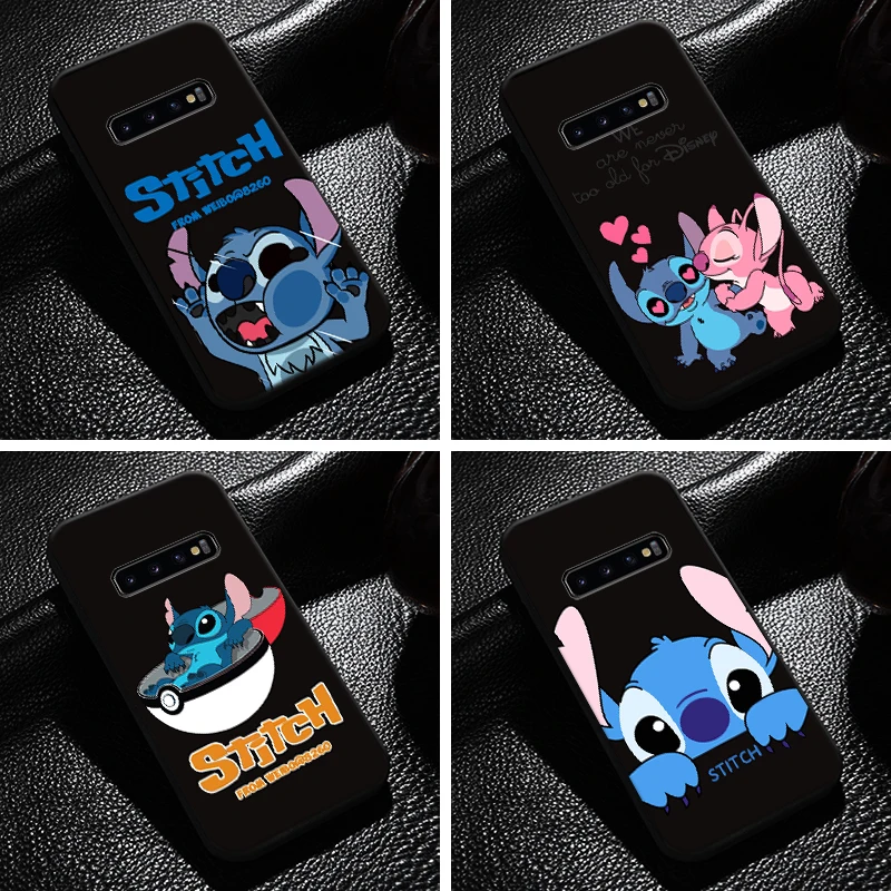 

Cartoon Cute Lilo Stitch For Samsung Galaxy S10 S10E S10 Plus S10 Lite S10 5G Phone Case Coque Back Funda TPU Liquid Silicon