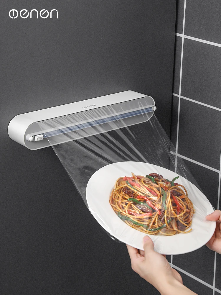 

Cling Film Cover Food Grade Special Cutter Magnetic Suction Household Kitchen Point Break Type Tin Foil Cling Film Cutter Set