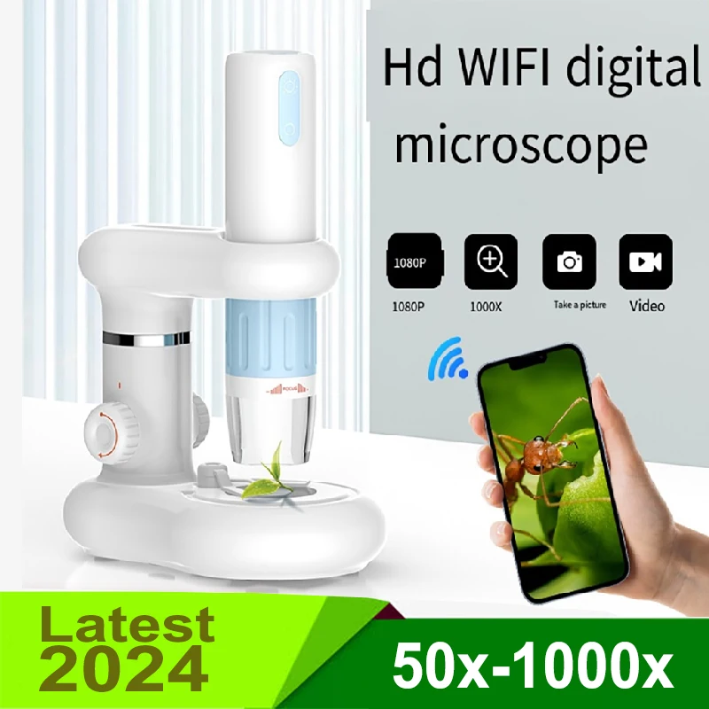 Цифровой Ручной микроскоп с Wi-Fi и USB эндоскоп беспроводным увеличением от 50 до 1000