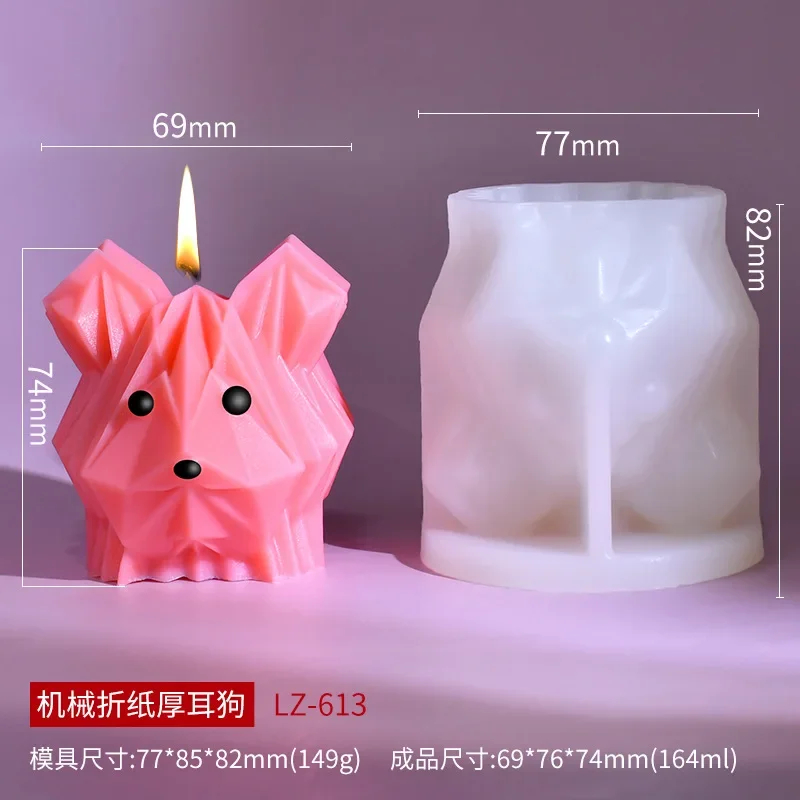 Силиконовая форма 3D сделай сам в виде геометрических оригами милая мультяшная