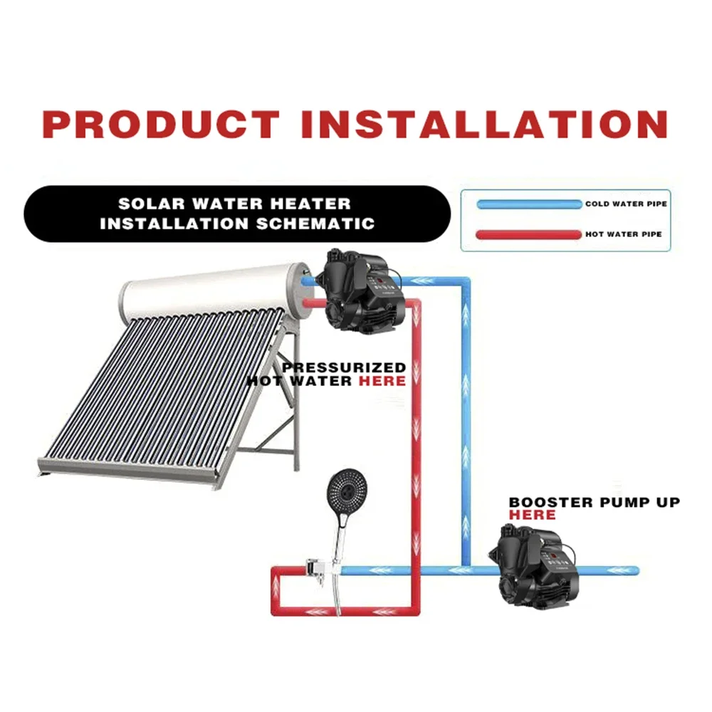 DONGMU DM-D2 Бустерный насос для домашнего использования полностью автоматический 220