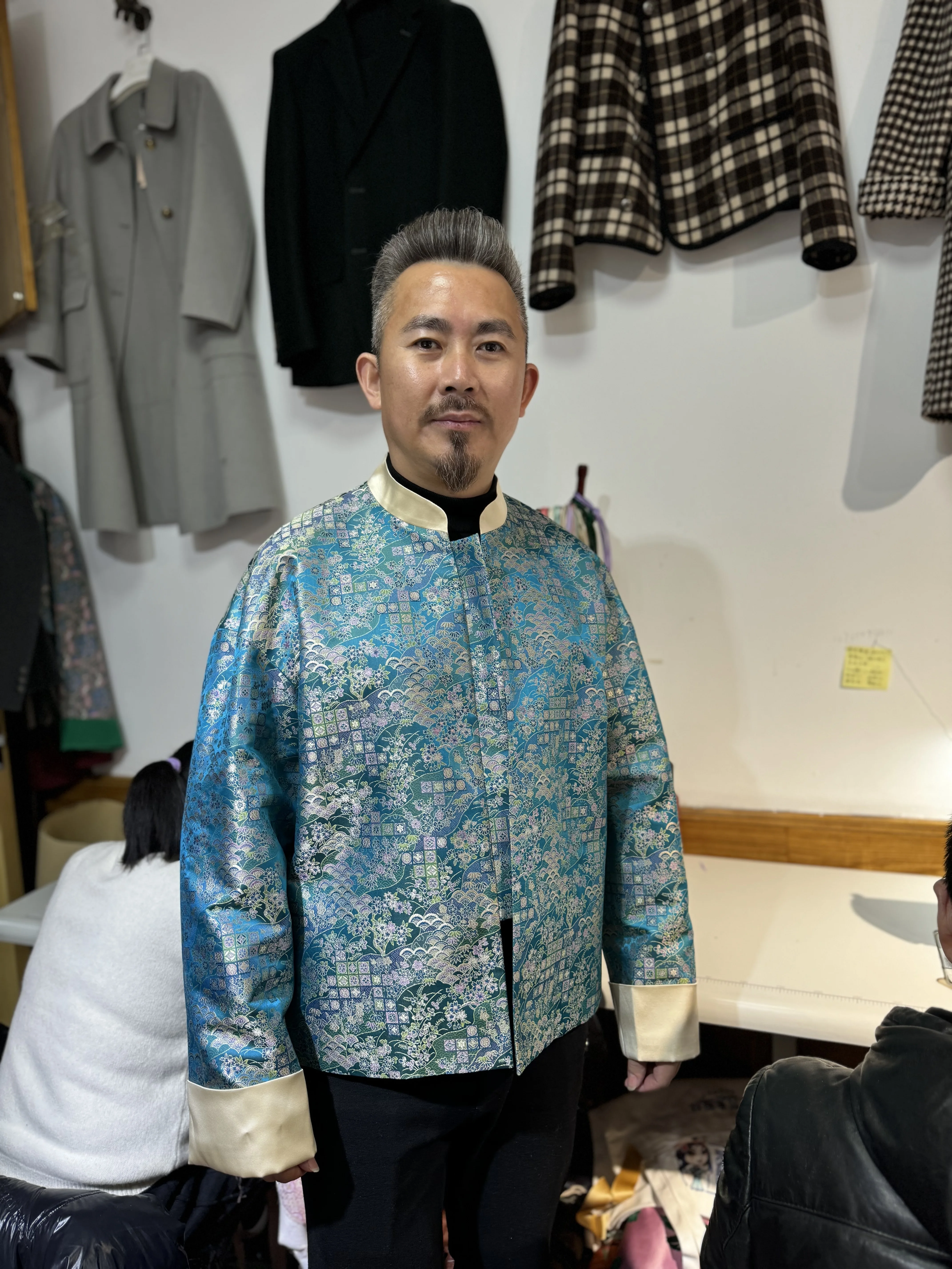 Костюм большой босса мафии Высококачественная униформа женское шелковое платье