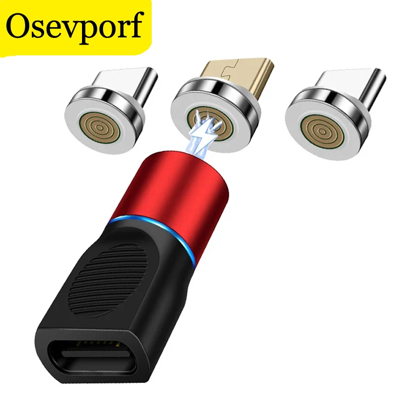

Magnetic Cable Adapter Phone Cable Micro USB Type C Magnet Convert Plug For Samsung S9 Xiaomi iPhone 12 11 Pro Charger Connector