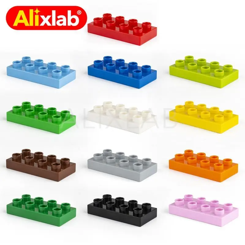 

Big Size DIY Building Blocks 2X4 6PCS/lot 10Colors Educational Building Blocks Brick Toys for Children Compatible with Brands