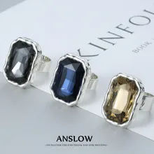 Anslow Wholesale Fashion Jewelry Vintage Turkish Crystal Adjustable Rings For Female Charms For Women Free Shipping Gift