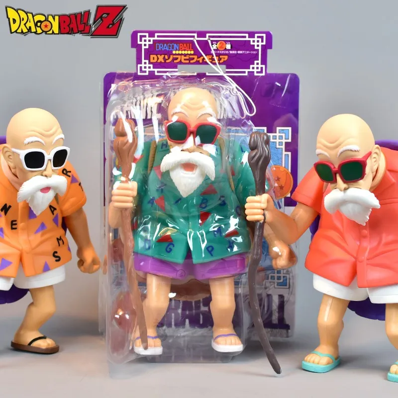 

Dragon Ball Anime Action Figure Movable Joint Kame Sennin Master Roshi Hawaiian Style Pvc Model Desktop Decorations Toy Kid Gift