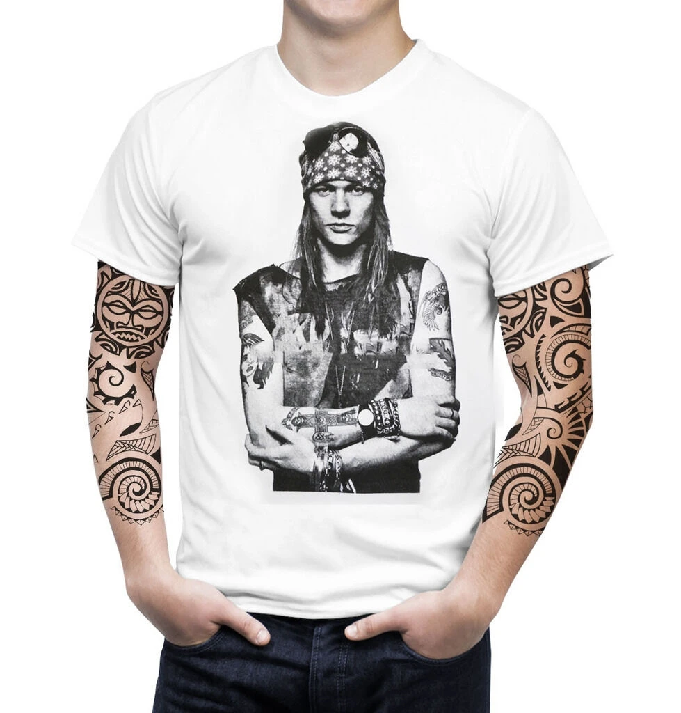 

Axl Rose Guns N Roses Gnr Vtg Retro Graphic Heavy Metal Rock Band Men T-Shirt