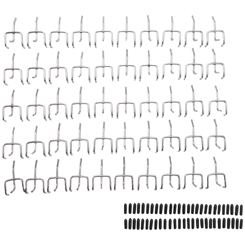 

New 50 Pcs 2-Inch Pegboard Hooks Wall Shelf Tool Hangers Home Storage Organizer Storage Display Hardware Tools