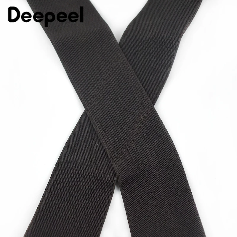 Deepeel 1pc 5*120cm New Fashion Wide Men's Suspender Black Hook Buckle 4 Clip Stretch Male Jockstrap Work Braces Men Accessories
