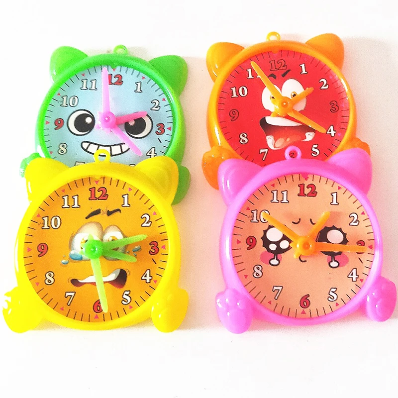 

2Pcs Color Clock- Teaching Time Early Learning Educational Toy Gift for Toddler Baby Kids Random Color
