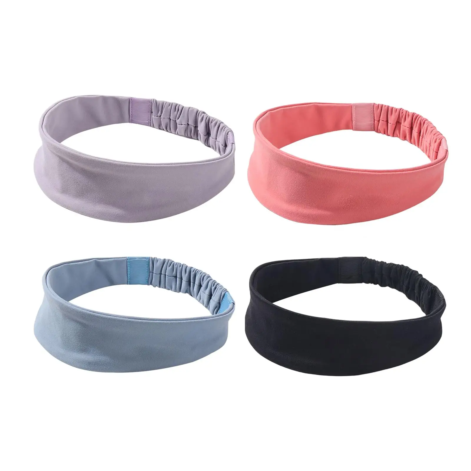 

Headband Sweatband Elastic Non Slip Moisture Wicking Portable Forehead Protection Hairband for Running Exercise Women Men