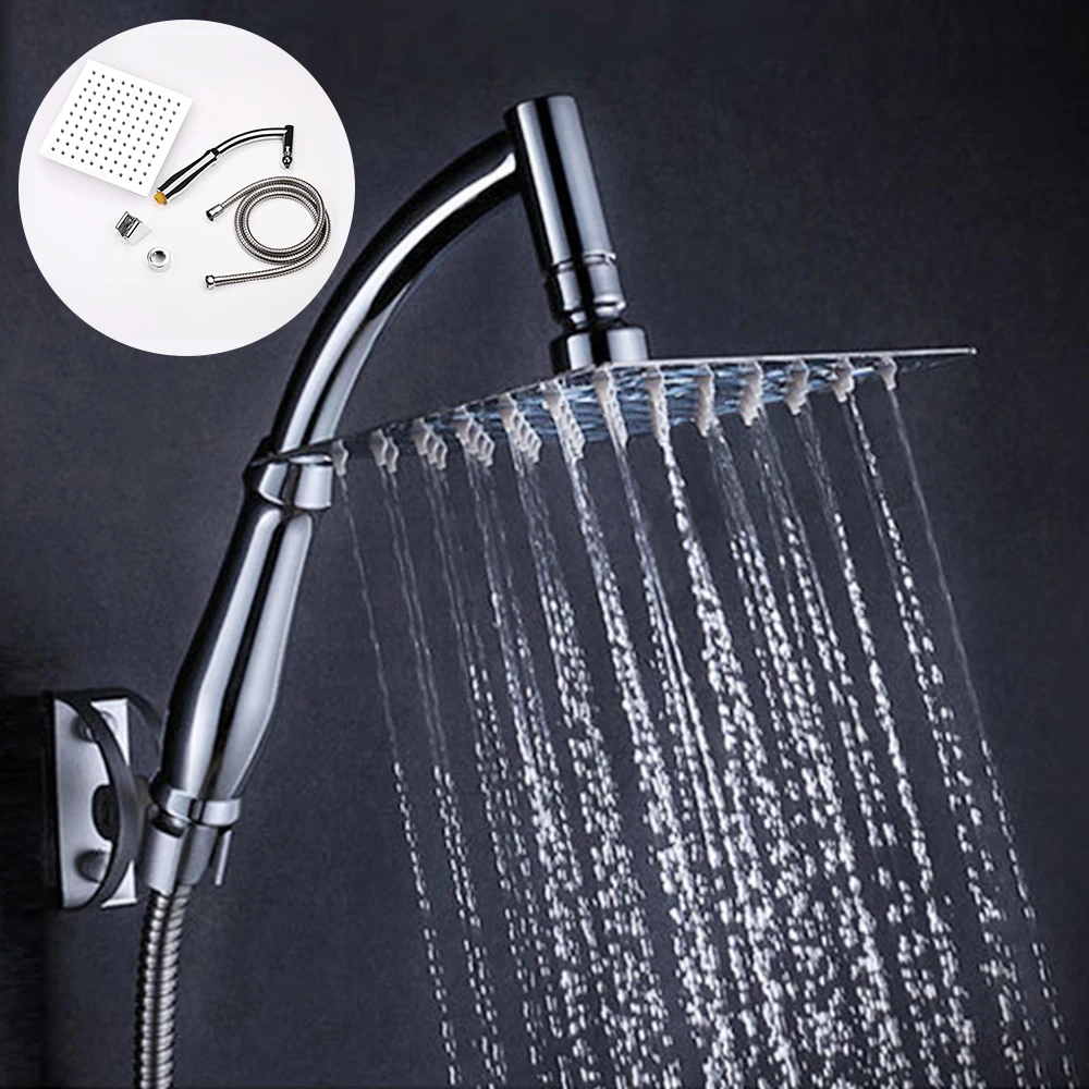 12/10/8/6/4 inch Rainfall Shower Head Stainless Steel Ultra-thin Heads Chrome Finish Round &amp Square Rain | Обустройство дома