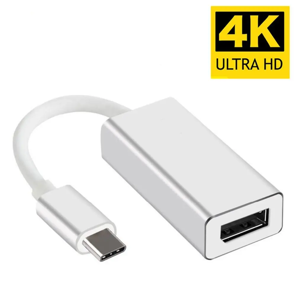 

USB 3.1 TYPE-C to DP Adapter Cable USB-C to Display Port Converter 10Gbps Full HD 4K 60HZ AV Cord for Laptop PC Projector