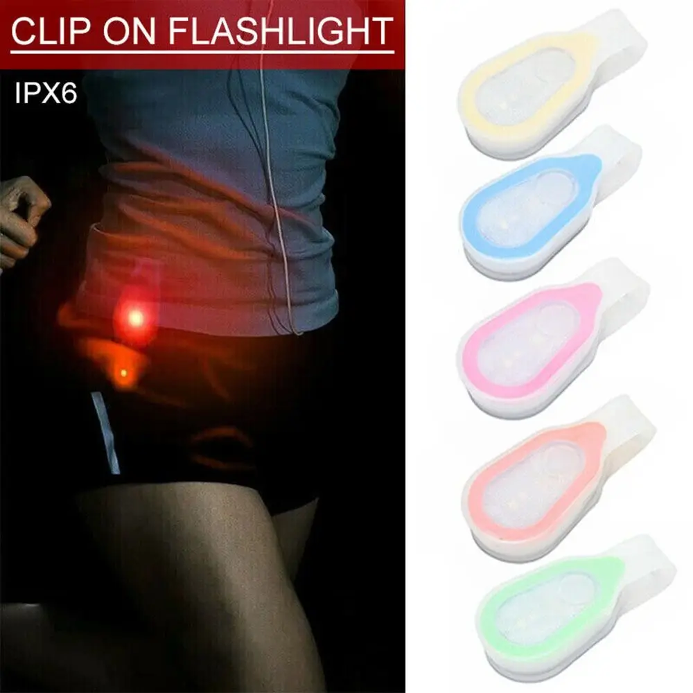 

Мини-ночник, светодиодный фонарик для занятий спортом на открытом воздухе, зажим для одежды, силиконовый зажим, фонари для кемпинга