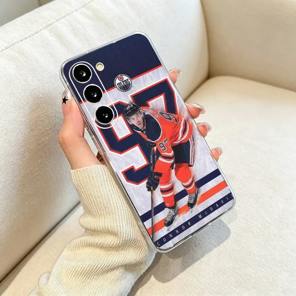 Фото Прозрачный чехол для телефона Star C-Connor McDavid 97 для Samsung Galaxy A71, A70, A40, A52, A51, A30 №3
